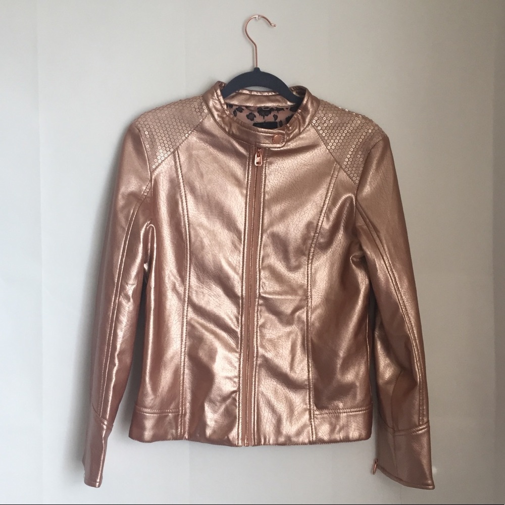 🎉HOST PICK!!! 🎉NWT Moto Rose Gold Jacket